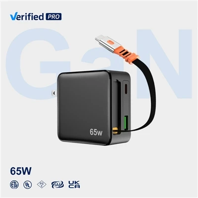 Schitec वापस लेने योग्य चार्जर 65W
